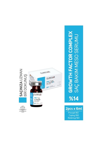 Saç Dökülme Karşıtı %14 Procapixyl Büyüme Faktörü Içeren Meso Serum 6 Ml X 2 Adet