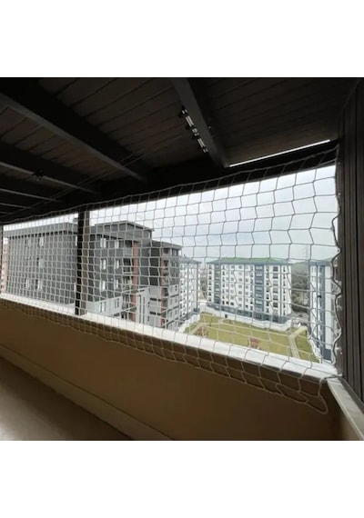 Nzl File Ambalaj Güvenlik Filesi – 10 CM Gözenek – 6 MM İp – Balkon Filesi – İnşaat Filesi