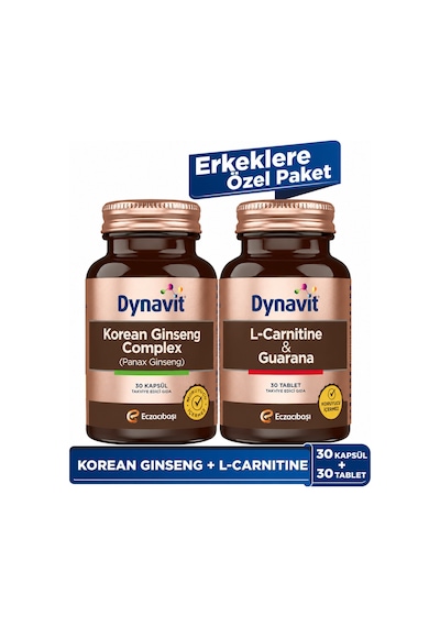 Dynavit Korean Ginseng & L-carnitine Guarana - Erkeklere Özel Paket