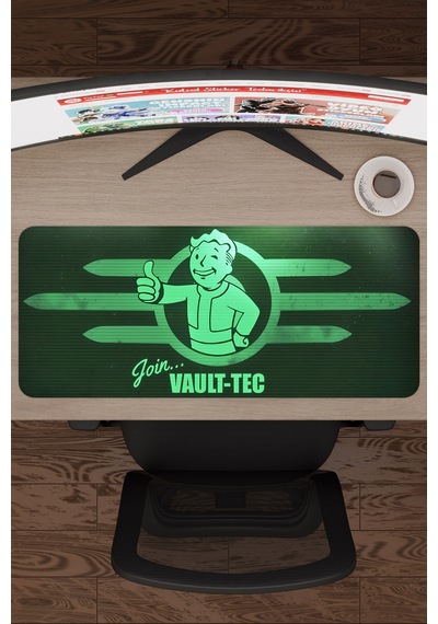 Fallout Kaymaz Dikişli Kauçuk Oyuncu Mousepad V5 - 70x30 Xl Gaming Mouse Pad Fare Altlığı