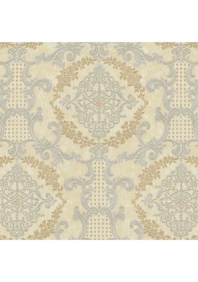 Damask Pattern Wallpaper - Duvar Kağıdı, Krem - Ephes 6802-2, 10,60 M²