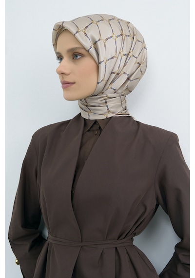 Armine Saf İpek Sura Eşarp-2026 İlkbahar-yaz- 953800d Yağ Yeşili