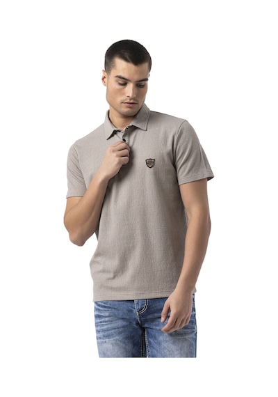 Cipo & Baxx Erkek Polo Yaka Regular Fit Kısa Kollu Pamuklu Tişört Ct825 Beıge