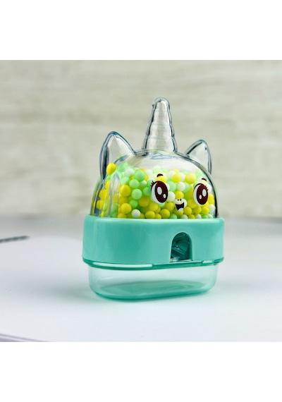 Sevimli Unicorn Boncuklu Mikro Kırtasiye Hazneli Kalemtıraş Okul Ve Kırtasiye Alışverişi