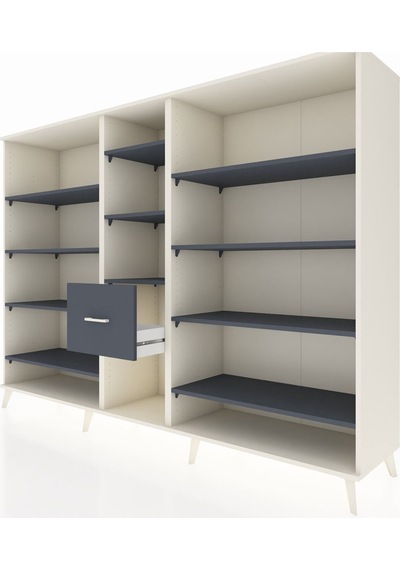 Hyperion Dolap 11 Raflı 3 Çekmeceli 220x44x163 Aytaşı-antrasit Aytaşı-antrasit Hyperion Dolap 11 Raflı 3 Çekmeceli 220x44x163 Aytaşı-antrasit Aytaşı-antrasit