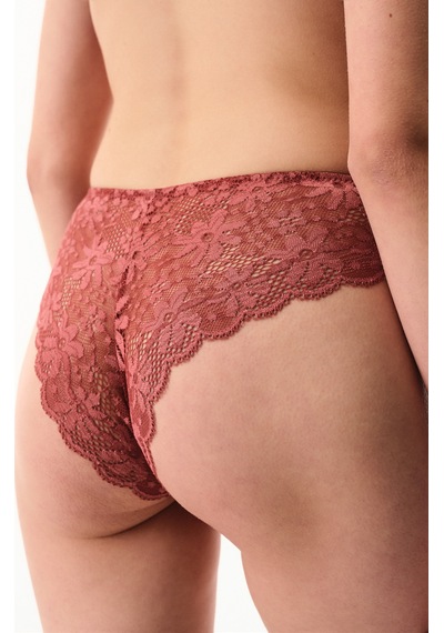 Penti Bordo Lace Dantel Slip Külot