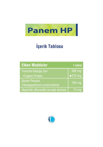 Tab Panem Hp Takviye Edici Gıda 30 Tablet