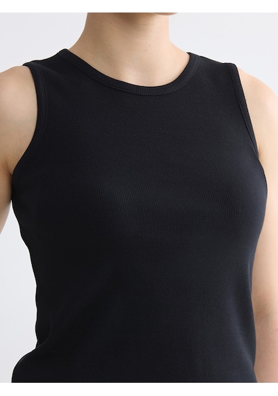 Lcw Comfort Siyah Bisiklet Yaka Kadın Atlet