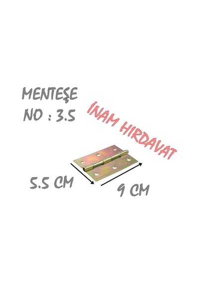 Menteşe No 3.5 5.5 Cm X 9 Cm