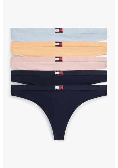 Tommy Hilfiger Kadın Çok Renkli 5'li Paket Tanga-14667