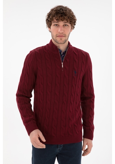 U.s. Polo Assn. Erkek Bordo Kazak /triko 50297020-vr014 Bordo