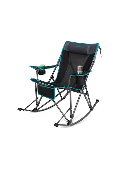 Fundango Berlin Classic Chair Plus Sallanan Katlanır Kamp Sandalyesi Blk/grey Siyah - Gri