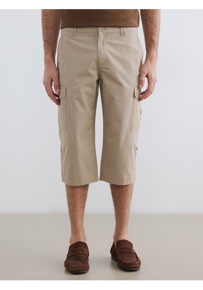 Lcwaıkıkı Classic Bej Regular Fit Erkek Kargo Şort