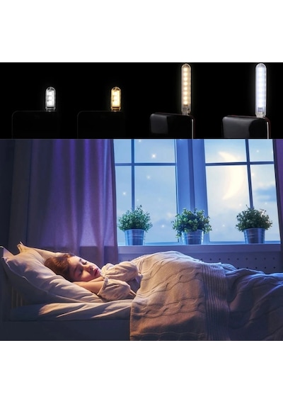 8 LED Günışığı Taşınabilir Mini USB Led Lamba 5730 SMD Kamp Stick Çok Renkli
