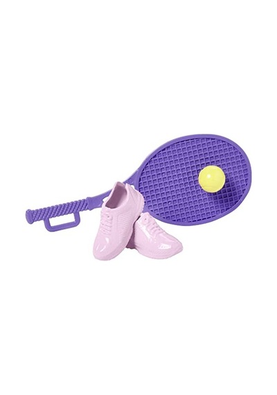 Bebek Ve Aksesuarlar Yavru Köpeği, Spor Kıyafetleri, Patenleri Ve Tenis Raketiyle Barbie Bebek Hkt91 Genel
