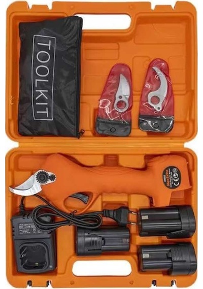 Max-extra Mx8030 Şarjlı Budama Makası Üç Akülü 25mm 16.8v 2.0ah