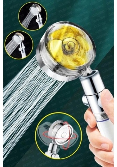 Duş Başlığı Turbo Pervaneli Serinletici Tasarım 000 Açık Krem