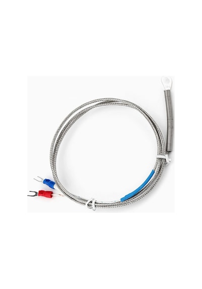 K Type Thermocouple 1 Metre Montaj Delikli Sıcaklık Isı Sensörü 0c/800c Paslanmaz Çelik Prob K Tip