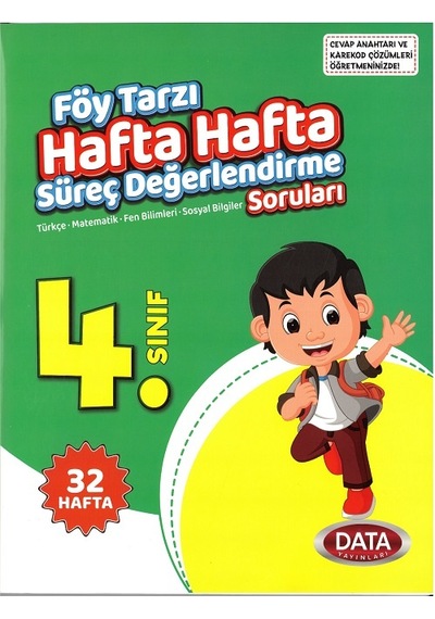 4.sınıf Föy Tarzı Hafta Hafta Süreç Değerlendirme Soruları 32 Hafta
