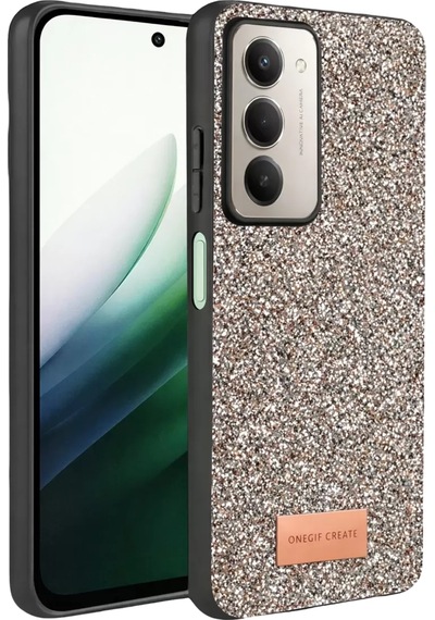 Onegif Xiaomi Redmi 15 4g Bright Simli Kapak - Gümüş -
