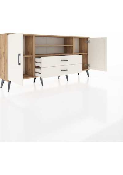 Arges Konsol 4 Raflı 2 Çekmeceli 2 Kapaklı 176x30x83 Çam-aytaşı/aytaşı Aytaşı/aytaşı Arges Konsol 4 Raflı 2 Çekmeceli 2 Kapaklı 176x30x83 Çam-aytaşı/aytaşı Aytaşı/aytaşı