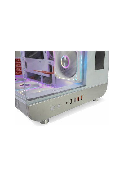 Quadro Qx100 Eagle Usb 3.2 Rgb Atx Mid Tower Beyaz Kasa