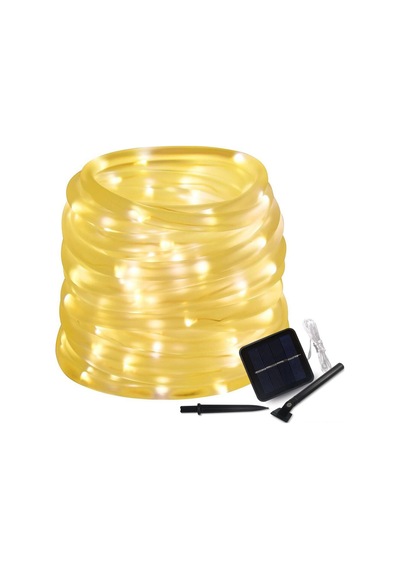 Reedark 100 Led Solar Aydınlatma Ipliği - 10 Metre Su Geçirmez Bahçe Dekorasyon Işıkları