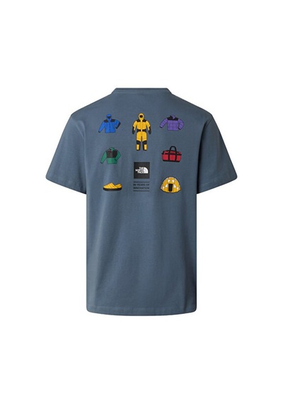 The North Face M İcon Celebration Regular Erkek Outdoor Tişörtü Nf0a8gas0u31 Gri