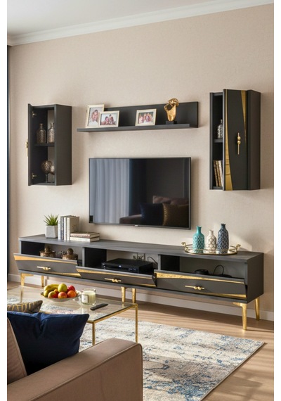 Tvr1813ag - Elips Tvr180 Ünitesi Takım Antrasit - Gold 180cm