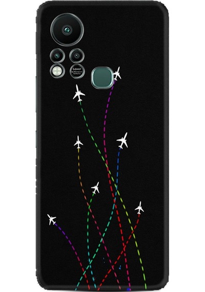 Infinix Hot 11S Kilif Silikon Desen Line Planet 1736 553296782