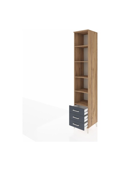 Hyperion Dolap 5 Raflı 3 Çekmeceli 44x44x243 Çam-antrasit Atlas Çam Hyperion Dolap 5 Raflı 3 Çekmeceli 44x44x243 Çam-antrasit Atlas Çam
