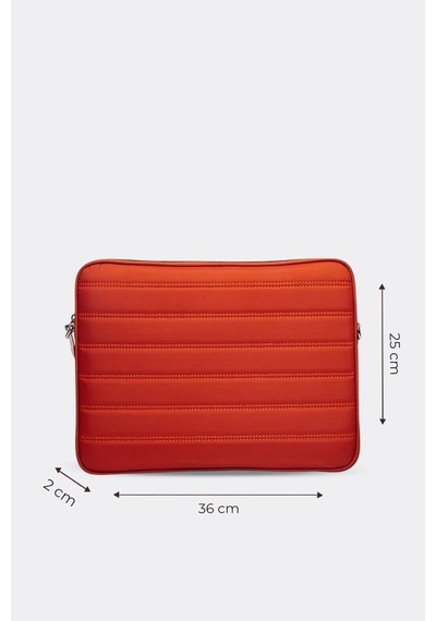 Mussen Laptop Kılıfı Su Geçirmez Macbook Neo Air Pro 13-14 İnç Turuncu Turuncu