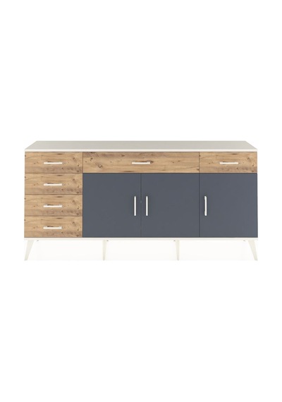 Arges Konsol 2 Raflı 6 Çekmeceli 3 Kapaklı 176x30x83 Aytaşı-antrasit/çam Antrasit/çam Arges Konsol 2 Raflı 6 Çekmeceli 3 Kapaklı 176x30x83 Aytaşı-antrasit/çam Antrasit/çam
