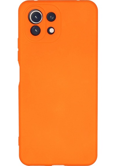 Cosmotex Newface Xiaomi Mi 11 Lite Kılıf Nano İçi Kadife Silikon - Turuncu