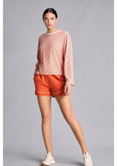 Defacto Standart Fit Biye Detaylı Sporcu Kısa Paça Şort I3206ax26auog170 Turuncu-og170
