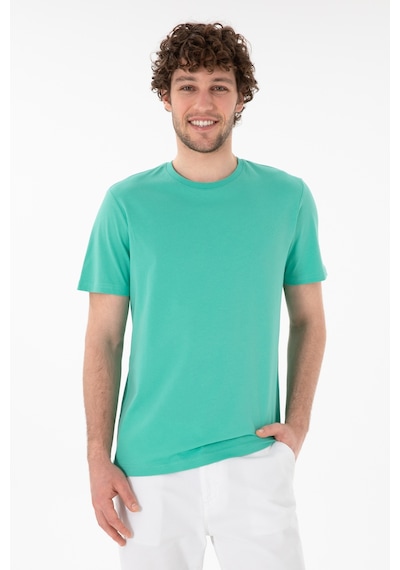 U.S. Polo Assn. Erkek Regular Fit Bisiklet Yaka Mint Basic Tişört 50305928-VR090