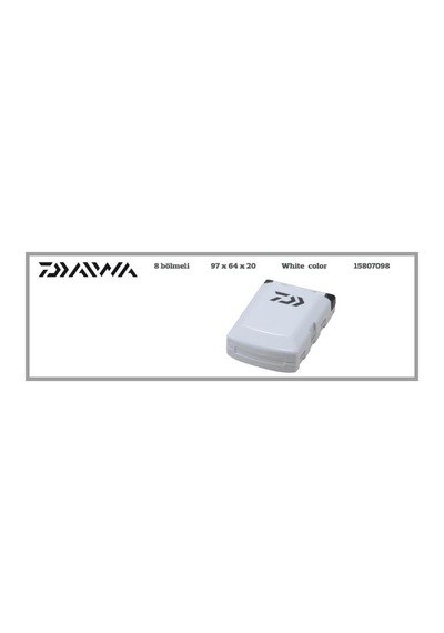 Daiwa Plastik Kutu 8 Bölmeli Beyaz