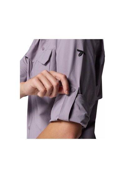 Columbia Silver Ridge Elite Woven Kadın Uzun Kollu Gömlek-9322 Mor