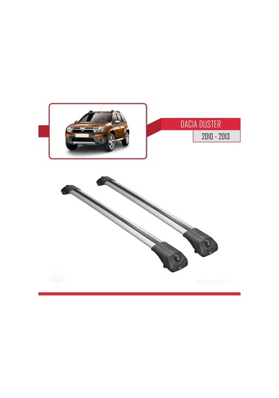 Dacia Duster 2010-2013 Arası İle Uyumlu Ace-1 Ara Atkı Tavan Barı Gri