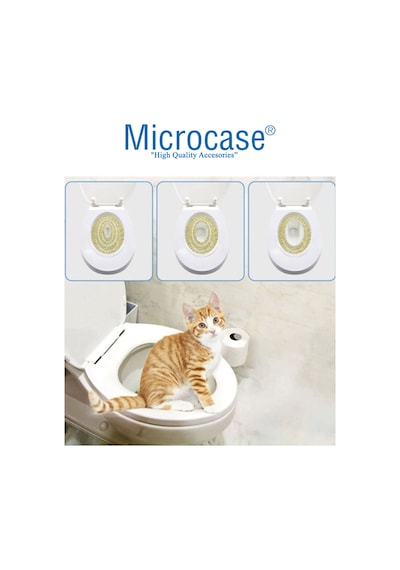 Microcase Kedi Tuvalet Eğitim Seti Kedi Klozet Aparatı - AL3229