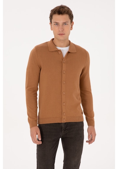 U.s. Polo Assn. Erkek Hırka Triko 50313690-vr233 Bisküvi