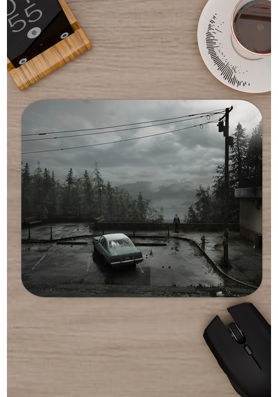Silent Hill Kaymaz Dikişli Kauçuk Oyuncu Mousepad V5 - 22x18 Gaming Mouse Pad Fare Altlığı