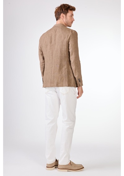 Dufy Vizon Erkek Ceket - Slim Fit Vizon