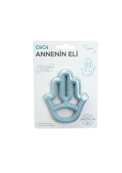 Silikon Diş Kaşıyıcı Annenin Eli Mavi 2 Adet
