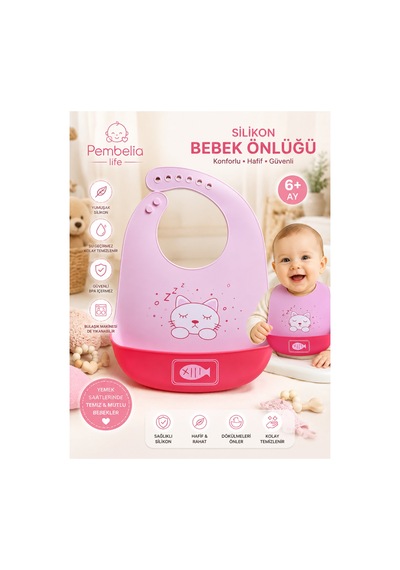 Silikon Bebek Mama Önlüğü Çocuk Mama Önlük Leke Tutmaz Yıkanabilir Gıda İle Teması Uygundur 916957079