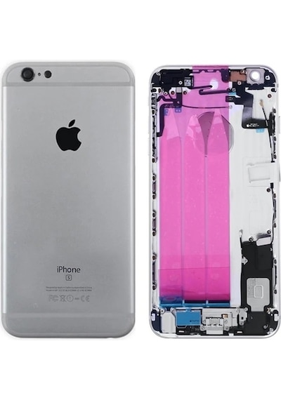Apple Uyumlu iPhone 6s Plus Full Dolu Kasa Kapak + Tamir Seti Senalstore Gold