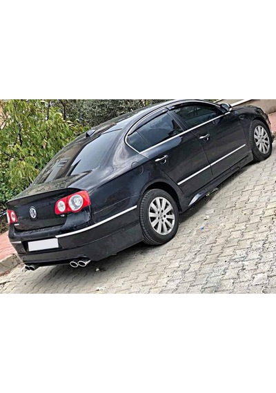 Vw Passat B6 Arka Ek Plastik Siyah Difüzör 2005-2010 Arka-bodykit-ek-karlık