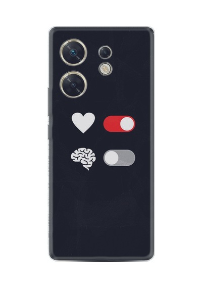 Infınıx Zero 30 4g Kılıf Silikon Desen Özel Seri Love Brain 1722
