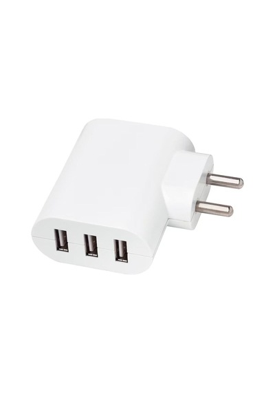 Smähagel 3 Bağlantı Noktalı Usb Şarj Cihazı, Beyaz