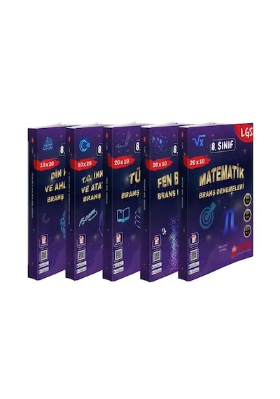 Zafer Yayınları 8. Sınıf Branş Denemeleri Seti Lgs 5 Li Set